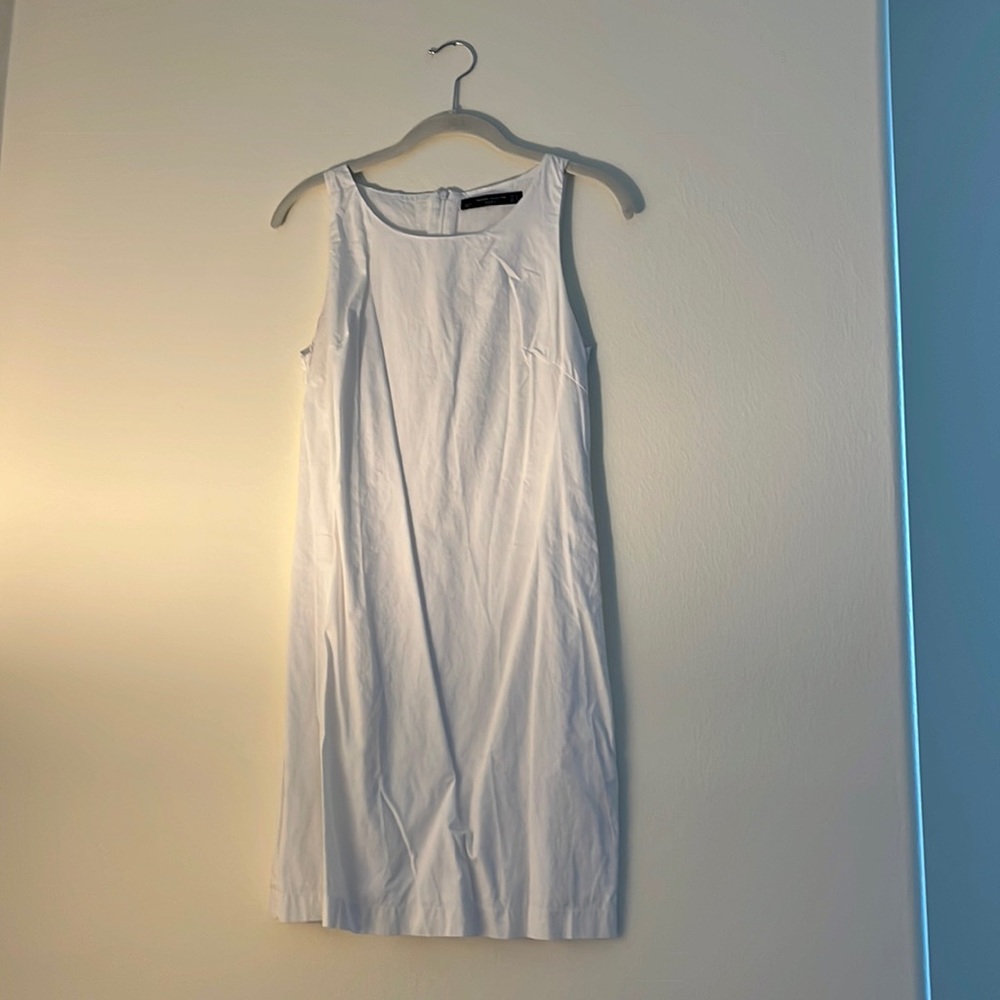 White Zara Shift Dress